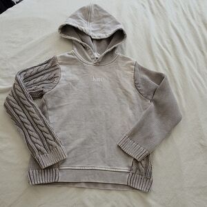 Kith Adam Combo Knit Hoodie in color echo Size 7
